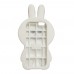 iPhone 6 6s Plus 5.5 - 3D Silicone Soft Protective Phone Cover Case - White Rabbit